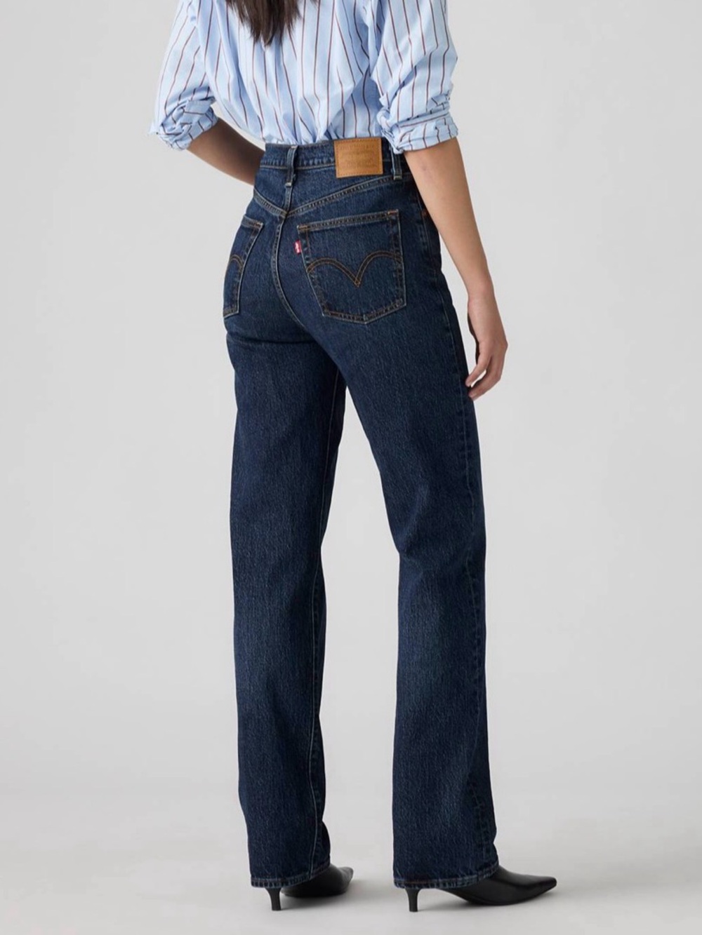 Levi's Ribcage straight 26 Deep Blue Straight Jeans